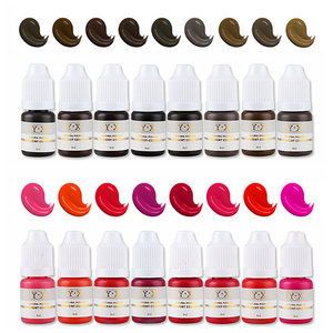 หมึกไมโครพิกเมนต์ PMU 8 มล. สีสำหรับสักคิ้วปากแบบถาวร สำหรับชุดอุปกรณ์สถาบันสอนการแต่งหน้าถาวร - Product Image 3