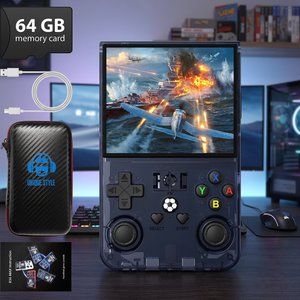 Console di Gioco Portatile Retrò da 4.0 Pollici, Schermo IPS 720x720, 64GB di Memoria, 18.000+ Giochi Classici Integrati, Batteria Incorporata, Grigio - Product Image 2
