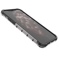 Penjualan laris aksesoris ponsel sarang lebah ramah lingkungan pelindung jarak penuh tembus casing ponsel untuk iPhone 12 15 pro