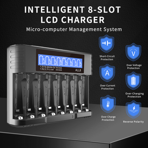 ALL8-G Doublepow UK83 USB LED 지능형 급속 충전기 1.2V <span class=keywords><strong>AA</strong></span>/AAA Ni-MH/Ni-CD 충전식 전화 배터리 - Product Image 4