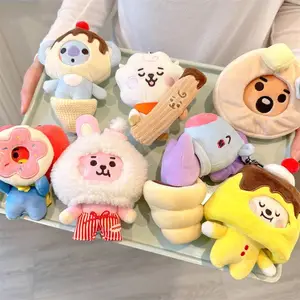 Venta caliente creativo dulce postre Kawaii corazón llavero perro amarillo Pony galleta conejo Koala bolsa ornamento