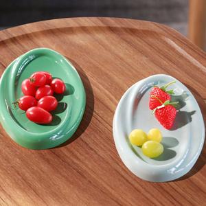 Assiette à salade en mélamine Galaxy Arc Shaped, 8 pouces, incassable, passe au lave-vaisselle - Product Image 4