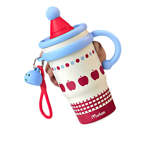 Taza con Diseño de Mascotas de Dibujos Animados, Superventas, de Acero Inoxidable 316, Aislada, con Diseño Animal, Regalo para Estudiantes, para Hija - Product Image 1