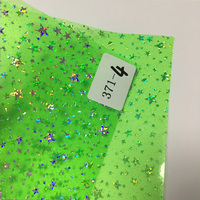 0,35mm PVC Glitter Foiled Dot Laser effekt Star Shiny Film für Buch umschlag Verschiedene Sofa Bag Garment Football Decorative