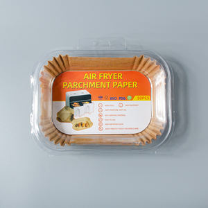 Revestimiento Rectangular Biodegradable para Freidora de Aire, Compatible con EUDR, de Grado Alimenticio, <span class=keywords><strong>Doble</strong></span> Capa, Desechable, 8.6x5.5 - Product Image 4