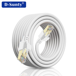 Cable de Red D-sunty SFTP Blanco de Alta Velocidad 40Gbps Cat8, Cable Ethernet con Cubierta de PVC, Blindado, RJ45-RJ45, 0.5-30m - Product Image 5