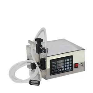 Semi auto liquid filler tabletop filler with digital control panel for water beverage