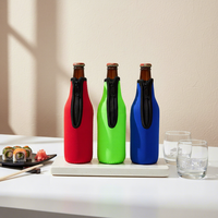 Manchons isothermes pour bouteilles de bière avec fermeture éclair et fond cousu en néoprène pour les fêtes