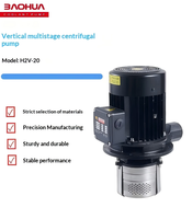 Pompe à eau verticale H2V pour machine-outil, pompe centrifuge multi-étages en acier inoxydable, pompe de refroidissement triphasée 380V à haute pression