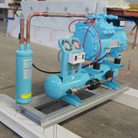 Fabricant d'équipements frigorifiques 380V, refroidisseur à eau, compresseur à piston semi-hermétique, unité de condensation à tube échangeur