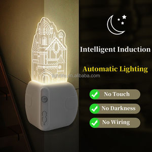 هدية أطفال قلعة LED ضوء ليلي USB قابلة لإعادة الشحن ضوء جداري مزخرف لغرفة نوم الدرج - Product Image 2