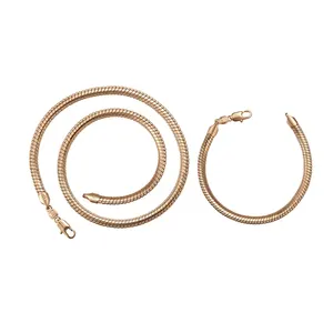 Xuping-Conjunto de joyería de oro de 18 quilates, conjunto de collar y pulsera, 65631
