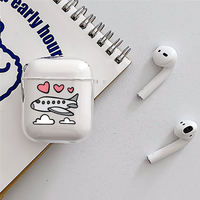 Aliens personalizado Floral claro suave a prueba de golpes TPU funda de teléfono AirPods 1 2 Pro 3 diseño de impresión de lujo protector incluido