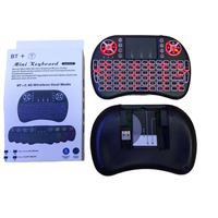 Clavier sans fil rétroéclairé LED pleine taille OEM I8 avec pavé tactile 2,4 GHz USB pour PC/Android TV Box Gaming