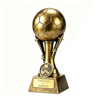 Trofeo Deportivo de Resina Personalizado al por Mayor, Copa Chapada en Oro con Impresión 3D para Eventos Corporativos de Baloncesto y Fútbol
