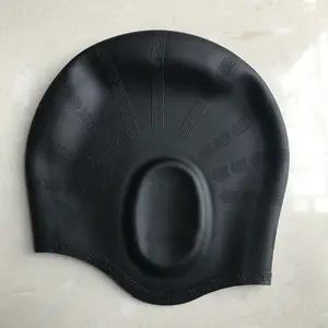 High Quality Nude Silicone Custom Silicone Swimming Cap With Ear Protection