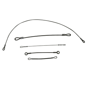 ステンレス鋼ワイヤーロープ盗難防止安全ラベルケーブル2リングワイヤーストラップメーカー卸売 - Product Image 2