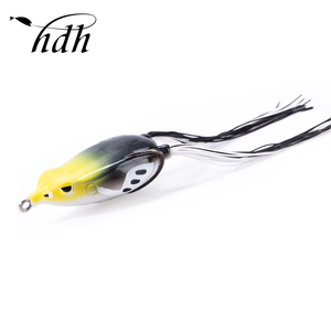 Cebo artificial de rana flotante, cebos de pesca de rana suave, rana de señuelo de 65mm/18g para cabeza de serpiente - Product Image 6