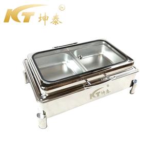 Chauffe-plats électrique en acier inoxydable KUNTAI pour hôtel et restaurant, grande capacité 9L, 440W, pour buffets, réceptions, fêtes, églises - Product Image 1