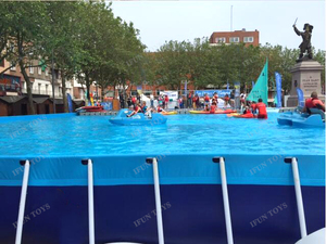 <span class=keywords><strong>Piscine</strong></span> commerciale Portable suspendue sur le sol, cadre métallique, avec échelles, <span class=keywords><strong>pour</strong></span> les <span class=keywords><strong>jeux</strong></span> d'eau - Product Image 3