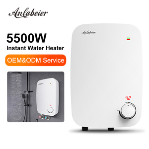 Chauffe-eau électrique instantané sans réservoir Anlabeier, 220-240V 5.5kW, avec affichage numérique de la température, idéal pour la douche à domicile - Vente en gros usine - Product Image 1