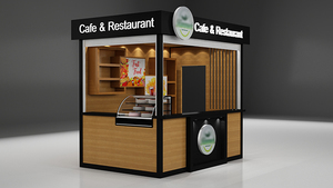 Modernes Café-Theken-Design für Einkaufszentren: Individuelle Kiosk-Dekoration und <span class=keywords><strong>Layout</strong></span>-Ideen für stilvolle Kaffee-Kioske - Product Image 5