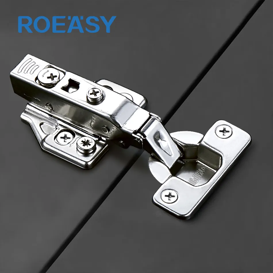 ROEASY家具ハードウェアステンレス鋼3D調節可能なソフトクローズキッチンキャビネット隠し油圧ヒンジ