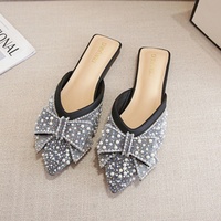 Chaussures plates pour femmes Water Diamond Bow, légères, respirantes, antidérapantes, de luxe, pour le printemps, l'été et l'automne
