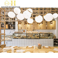 Muebles de Tienda Comerciales Personalizados para Cafetería, Decoración de Madera, Diseño de Mostrador para Cafetería, Mueble de Bar para Tienda de Dulces