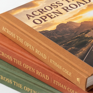 Impresión de <span class=keywords><strong>Libros</strong></span> Personalizados con Tapa Dura y Encuadernación Cosida, Novela de Ethan <span class=keywords><strong>Cole</strong></span>,  'Across the Open Road', Encuadernación Cosida con Hilo, Laminado Mate, Libro de Viaje - Product Image 5