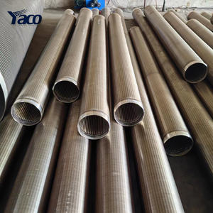 Filtre à étrier métallique <span class=keywords><strong>Johnson</strong></span> en acier inoxydable pour puits d'eau, calibre 20 40 60, fil de filtre enveloppé pour tuyau - Product Image 4