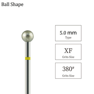 Fresa per Unghie a Forma di Sfera con Logo Personalizzato, Punte Diamantate Premium per Manicure e Lucidatura della Pelle Morta - Product Image 1