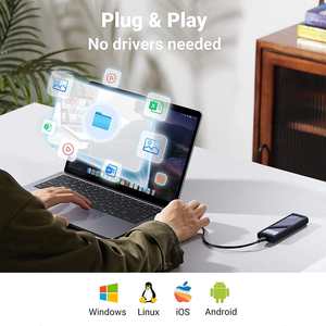 UGREEN M.<span class=keywords><strong>2</strong></span> NVMe SATA SSD Kutusu Alüminyum 10Gbps USB C Harici Taşınabilir NVMe M.<span class=keywords><strong>2</strong></span> Kutusu USB 3.<span class=keywords><strong>2</strong></span> Gen2 Thunderbolt - Product Image 5