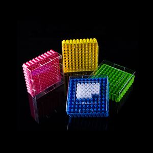 HAIJU Lab PC Plastic 25 <span class=keywords><strong>Wells</strong></span> 81 <span class=keywords><strong>Wells</strong></span> <span class=keywords><strong>100</strong></span> <span class=keywords><strong>Wells</strong></span> Laboratory cryobenic Storage Box <span class=keywords><strong>Cryo</strong></span> Tube Rack For 1.8ミリリットル/2ミリリットルLab Supplies - Product Image 3