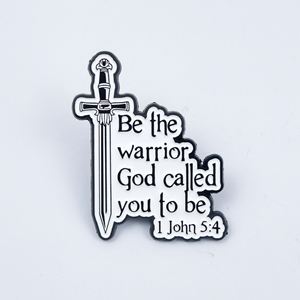 Wholesale Religious Jesus Love Cross Theme Alloy Soft Enamel Pins for Women with Embossing Printing Prayer Souvenir - Product Image 3