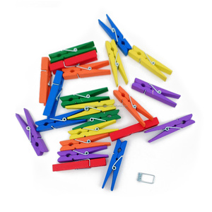 Hete Aanbieding 4,8 cm of 48 mm Berkenhouten Wasknijpers & Houten Wasknijpers & Kerstdecoratie Ambachtelijke Wasknijpers - Product Image 2