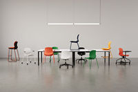 Chaise d'invité empilable au design simple, chaise de bureau colorée de haute qualité pour salle de conférence et usage invité