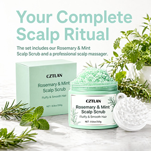 Exfoliante Capilar de Romero y Menta de Marca Privada para Tratamiento del Cuero Cabelludo, Limpieza Profunda, Control de Grasa, Masaje Capilar y Calmante - Product Image 2