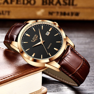 Reloj de Cuarzo para Hombre con Correa de Cuero Analógica, Resistente al Agua 30M, Caja de Aleación de Zinc, Hebilla de Aleación de Zinc, Grosor de 11mm, Modelo LG89143 - Product Image 3