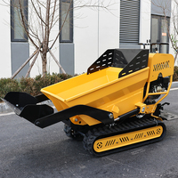 Livraison gratuite, mini-dumper hydraulique diesel de 500 kg, moteur diesel, inclinaison et levage de jardin