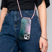 Étui de téléphone personnalisé en aluminium, sublimation, étanche, antichoc, avec cordon pour 16 15 14 13 12 11 Pro Max