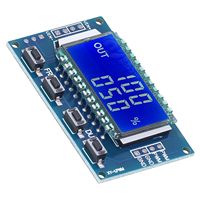 "Adjustable PWM Signal Generator Module with LCD Display for Electronic Components"