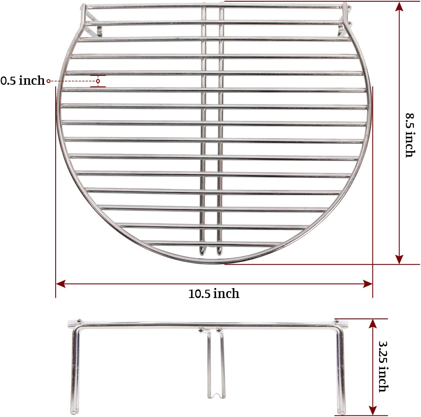 Roestvrijstalen Kookraster Voor 22 In Weber Houtskoolgrills 21.5 In Ronde Scharnierende Grid Grill Accessoire Vervangt