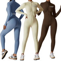 Combinaison moulante une pièce personnalisable pour femme, vêtement de sport, gym, fitness, yoga, entraînement