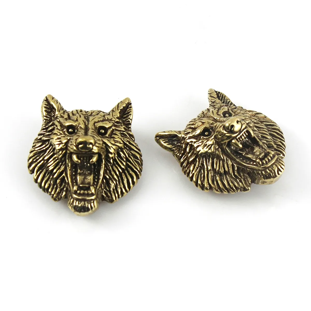 Brass Wolf Demon Devil Conchos Screwback Material Animal Head Design Leather Bag Wallet Chain Button Rivet Connector