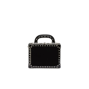 Valigia da Donna Personalizzata di Alta Qualità, Borsa a Mano di Lusso Nera dal Design Vintage - Product Image 4