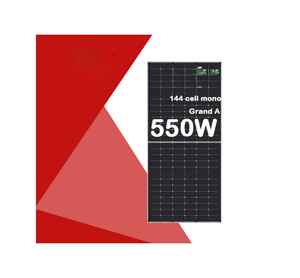 Panneau solaire monocristallin léger et haute efficacité de 550 W avec conception d'installation facile pour toiture - Product Image 1