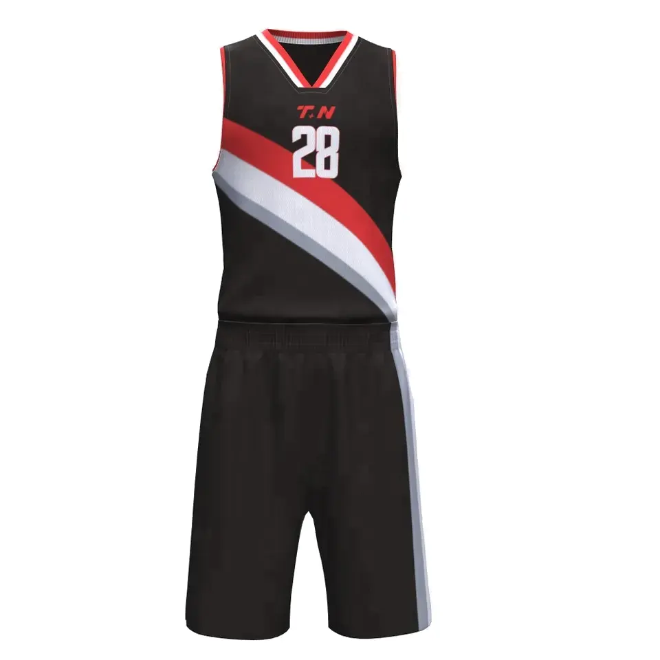 Customized Team Logo Design Stitched Jersey Basketball Clothes Sublimation Basketball Uniform