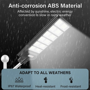 Thiết kế mới điều khiển từ xa cảm ứng <span class=keywords><strong>Led</strong></span> IP65 nhựa không thấm nước tất cả trong một tích hợp 800 Wát năng lượng mặt trời ngoài trời ánh sáng đường phố - Product Image 4