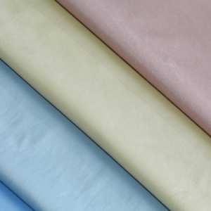 290スレッドカウントプレミアム無地ポリコットンサテンプレーンダウンプルーフ寝具生地羽毛布団寝具用 - Product Image 1